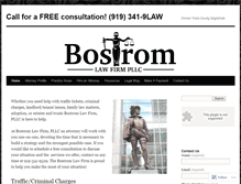 Tablet Screenshot of bostromlawfirm.com